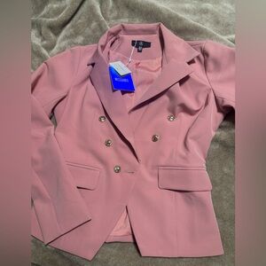 Missguided Blush Pink military Blazer
